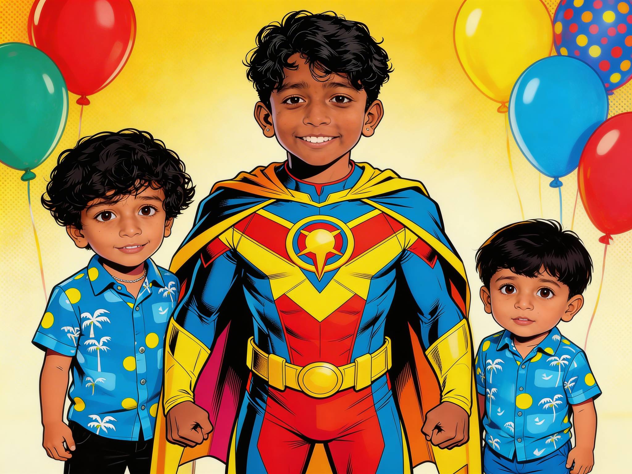 Rishi Anuraj - Superhero Birthday cover